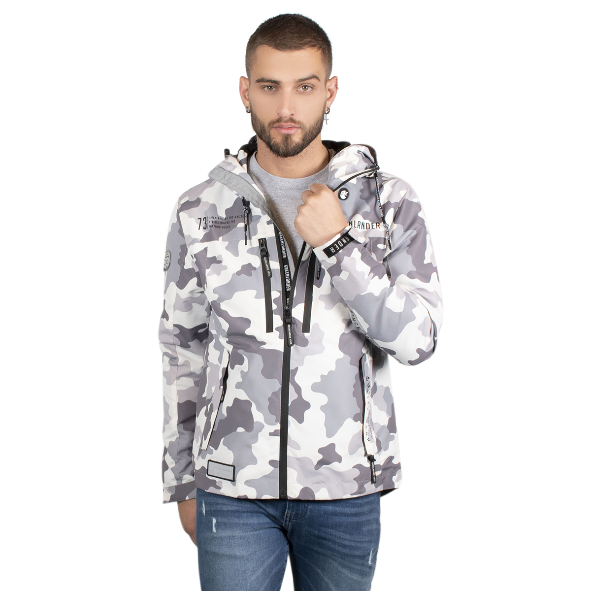 Chamarra Bomber Jacket Rompevientos Hombre Greenlander 