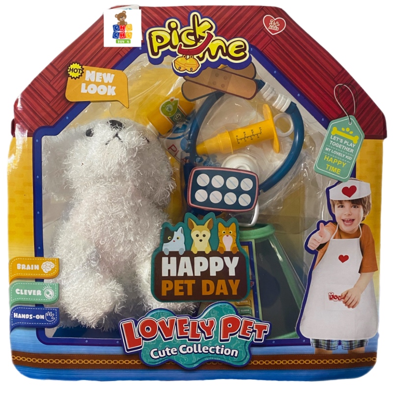 Juego De Veterinaria Mascota Peluche Y Accesorios Lovely Pet