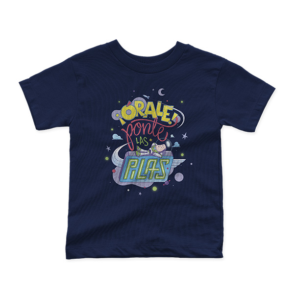 Playera Frases Órele ponte la pilas ( Niño Unisex ) 