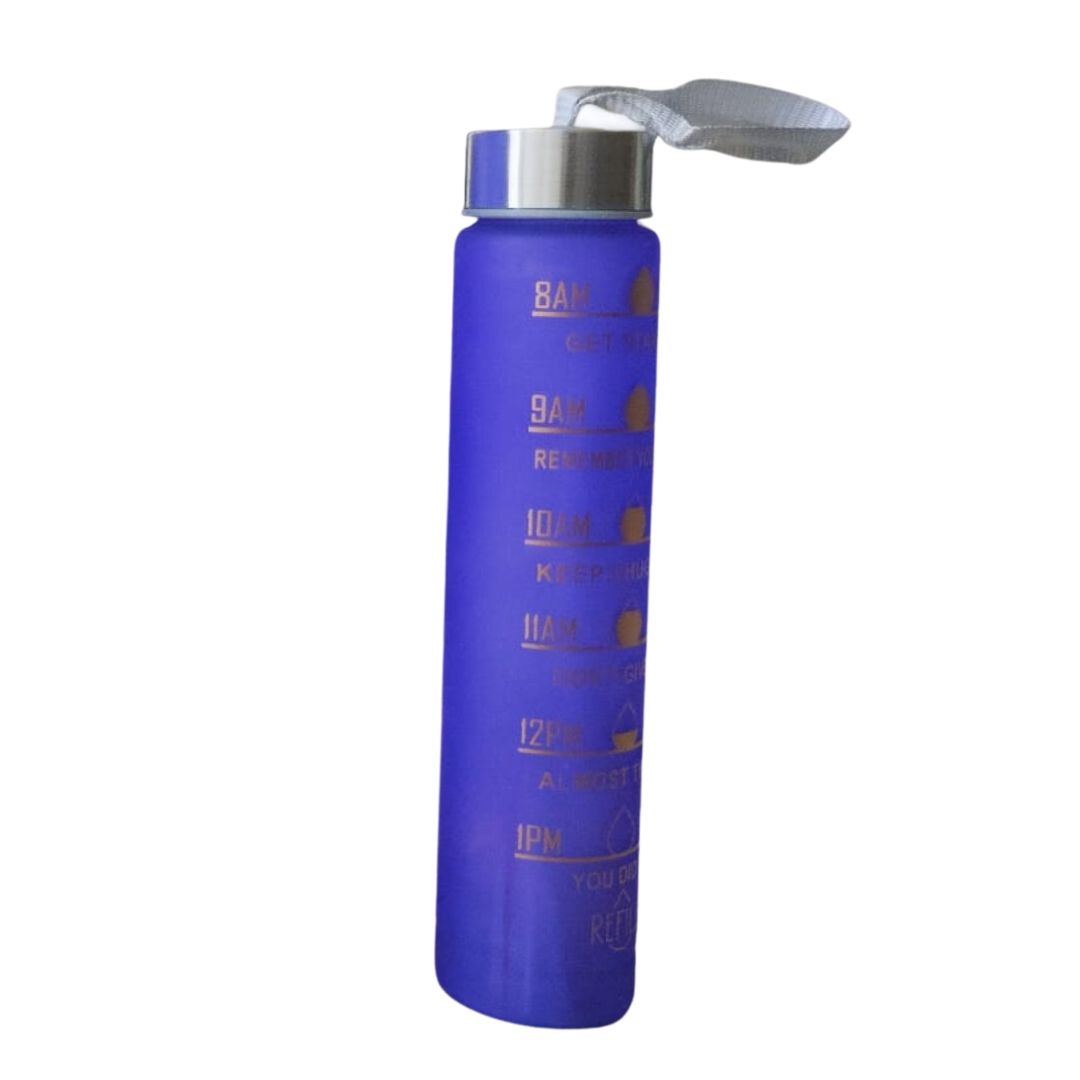 Vaso motivacional trio 3 en 1 con stickers azul cambia de color