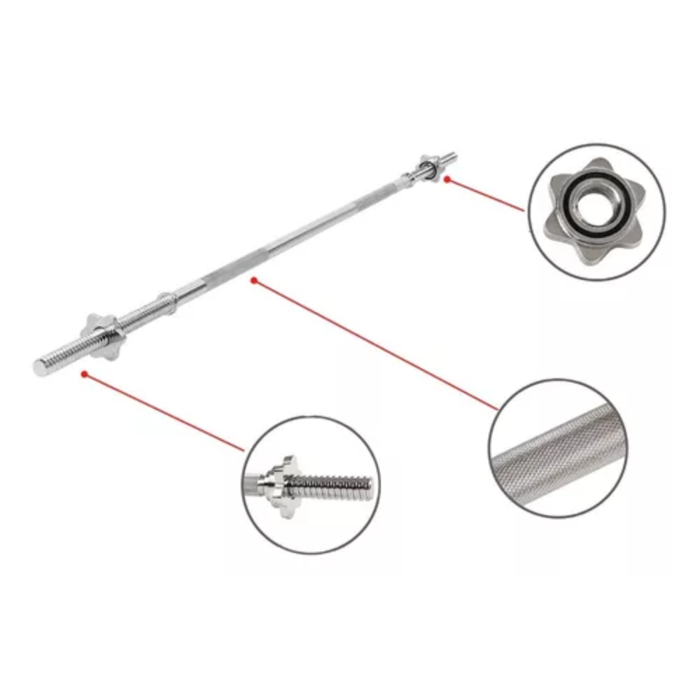 Barra Recta de 1.8m Estandar ( Una Pulgada ) De Rosca