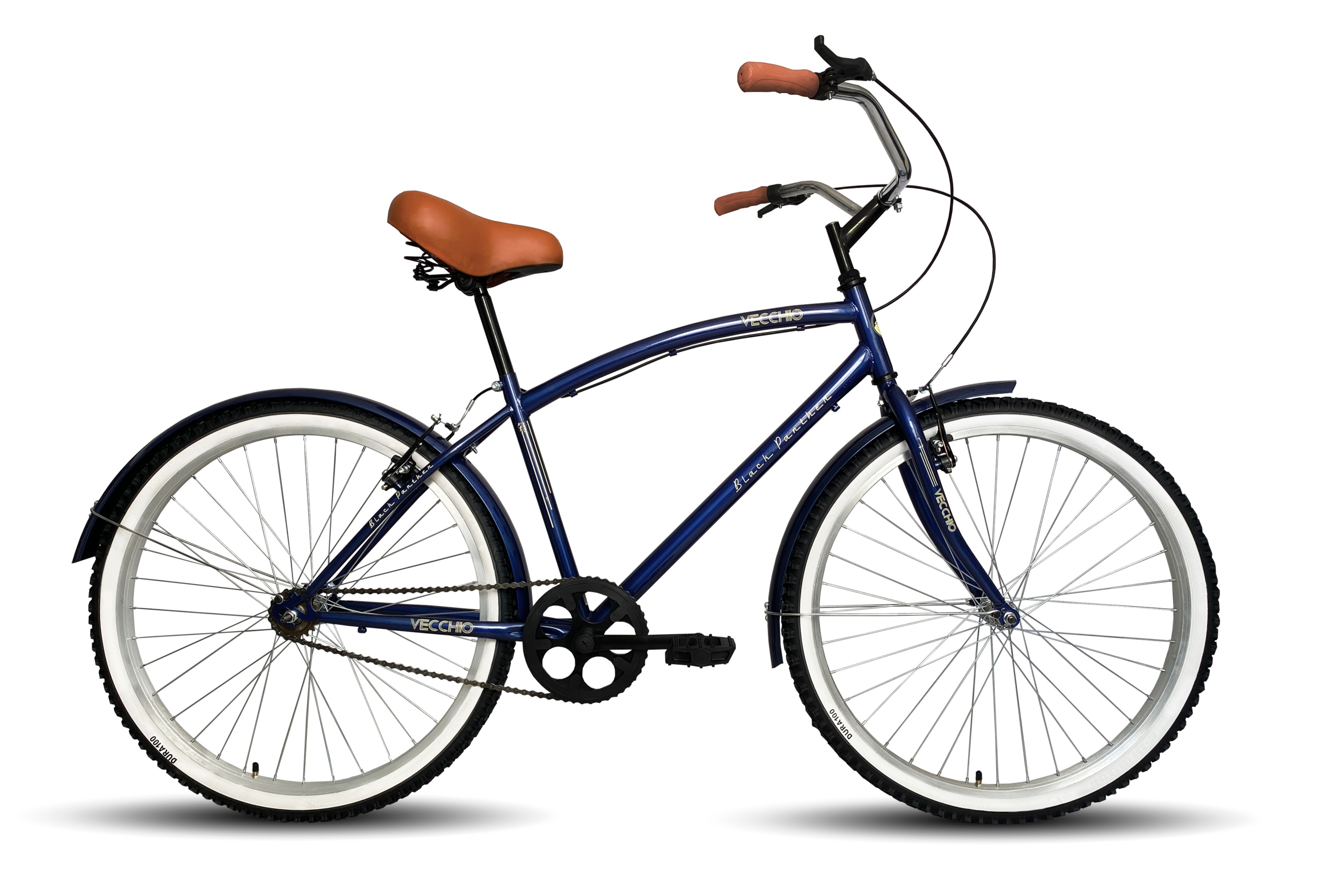 Bicicleta Vecchio Cruiser Urbana Caballero Rodada 26 Azul