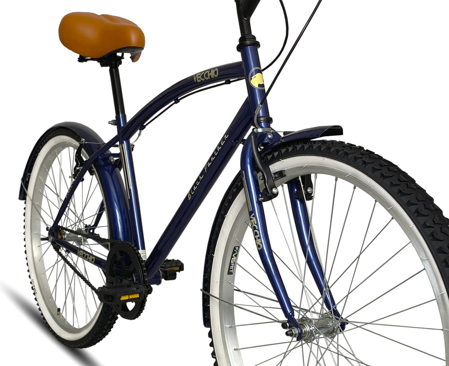 Bicicleta Vecchio Cruiser Urbana Caballero Rodada 26 Azul