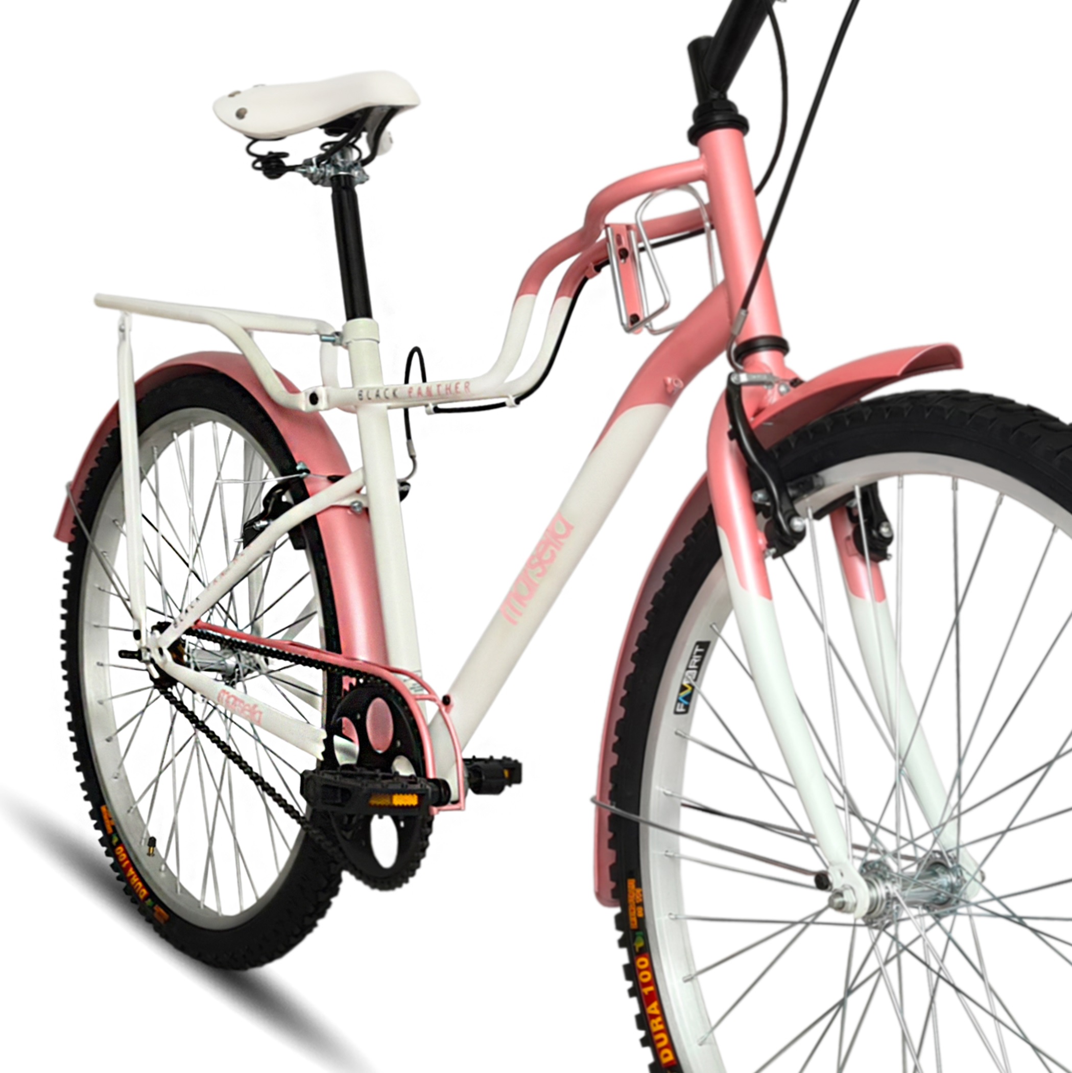 Bicicleta Urbana Marsella Rodada 26 Portabulto Rosa