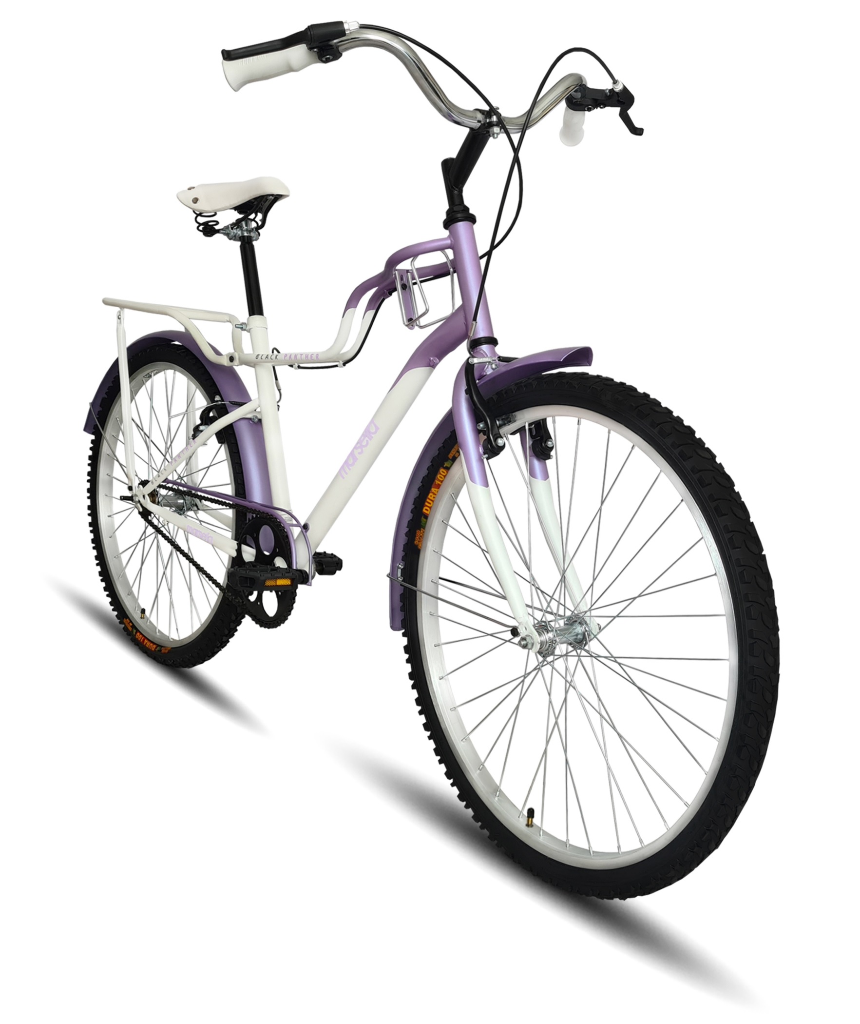 Bicicleta Urbana Marsella Rodada 26 Portabulto Morado
