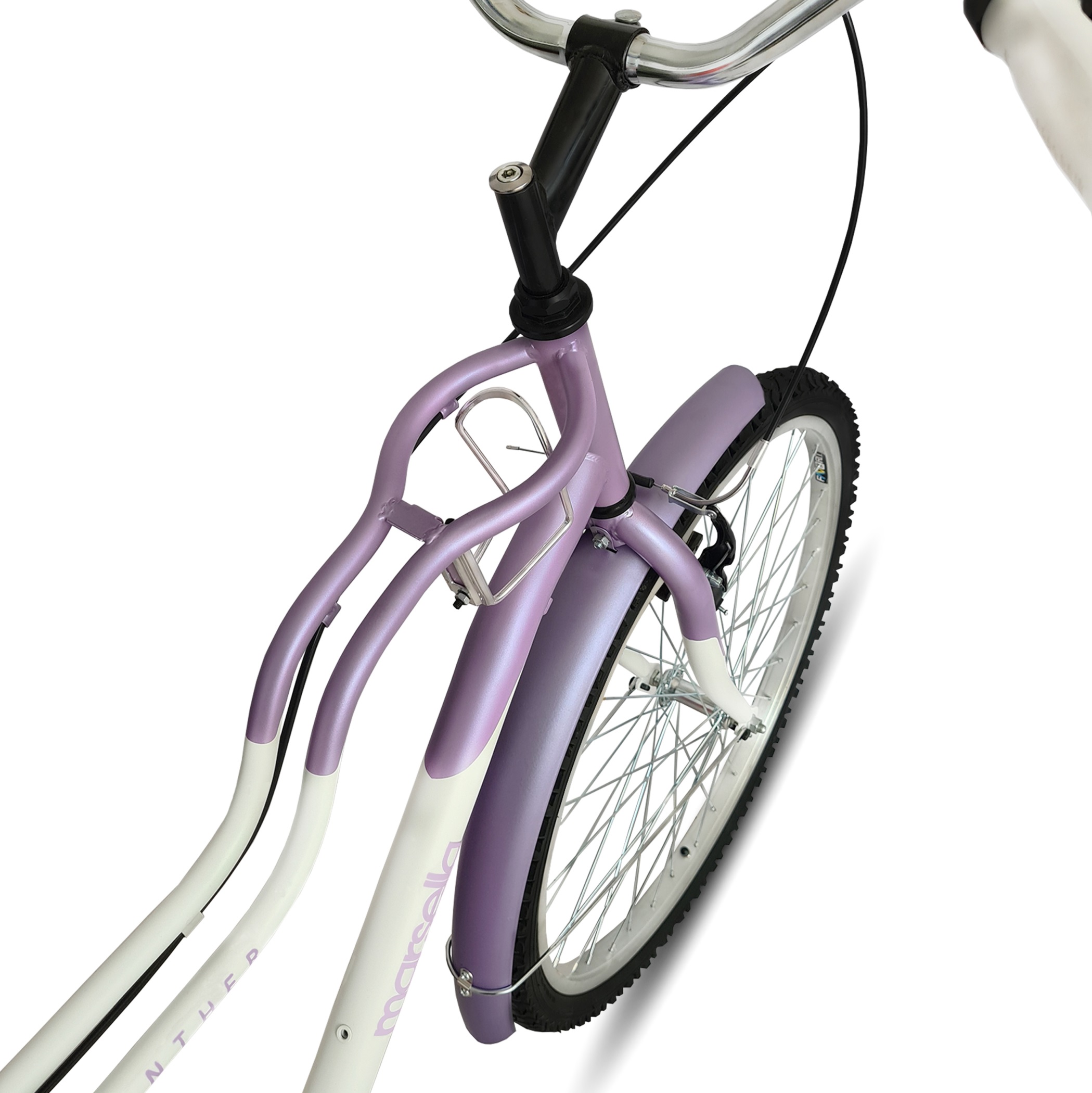 Bicicleta Urbana Marsella Rodada 26 Portabulto Morado