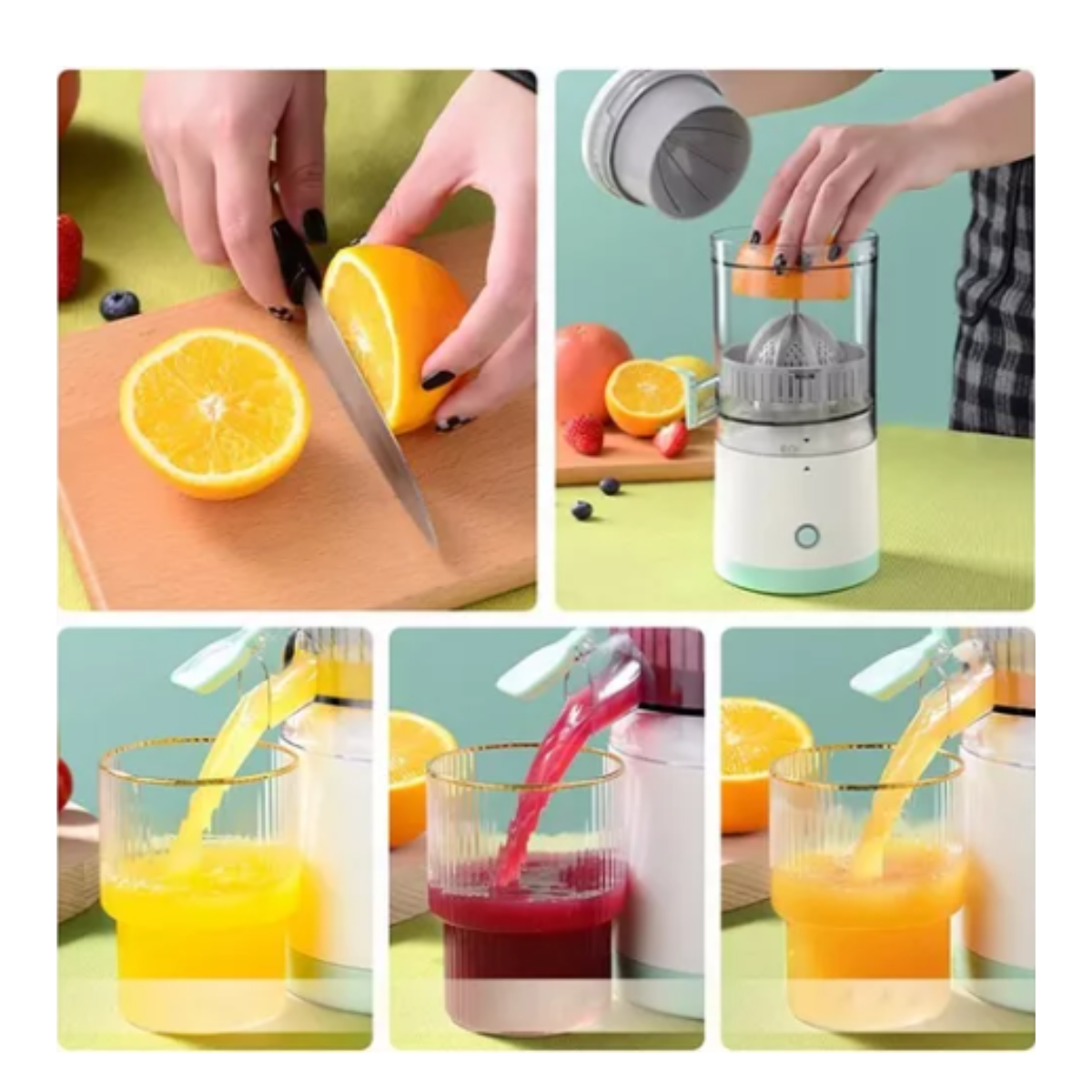 Exprimidor de jugos de naranja eléctrico