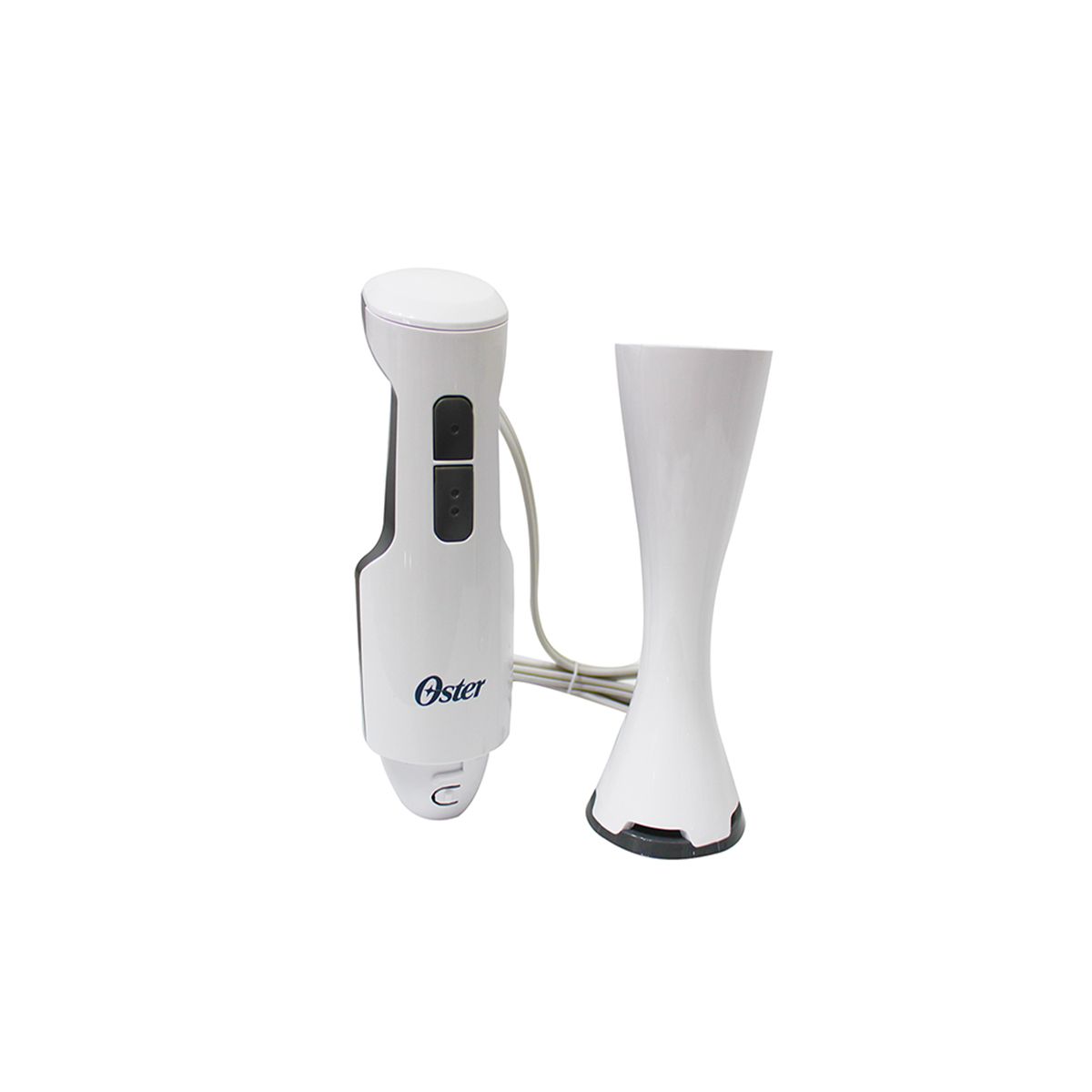 Batidora Inmersion 2 Vel 250w Con Vaso Blanco/Gris Oster