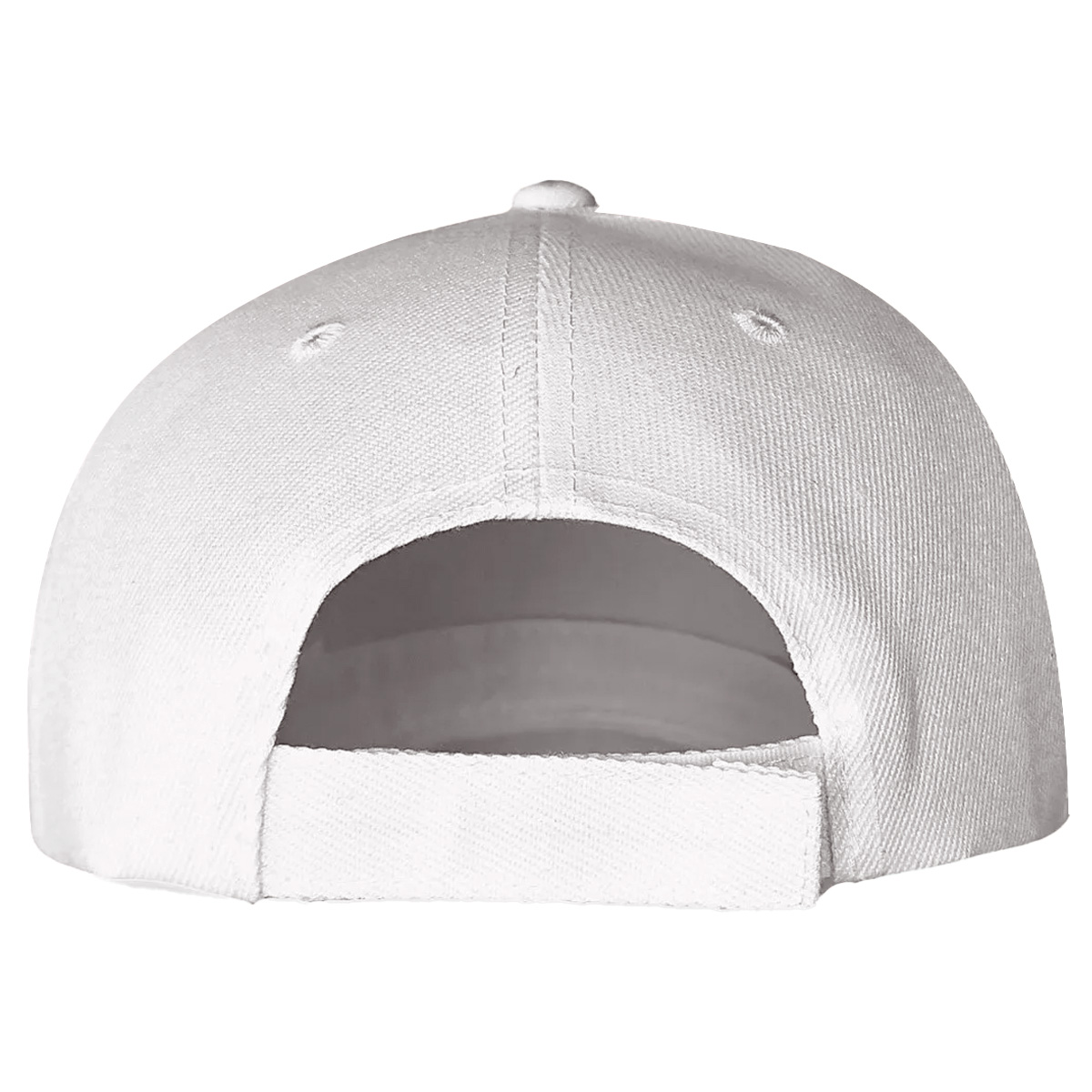 Gorra Ajustable Blanco, Color Liso, Beisbol, Sombrero, Tennis, Correr, Fitness, Uso Diario.