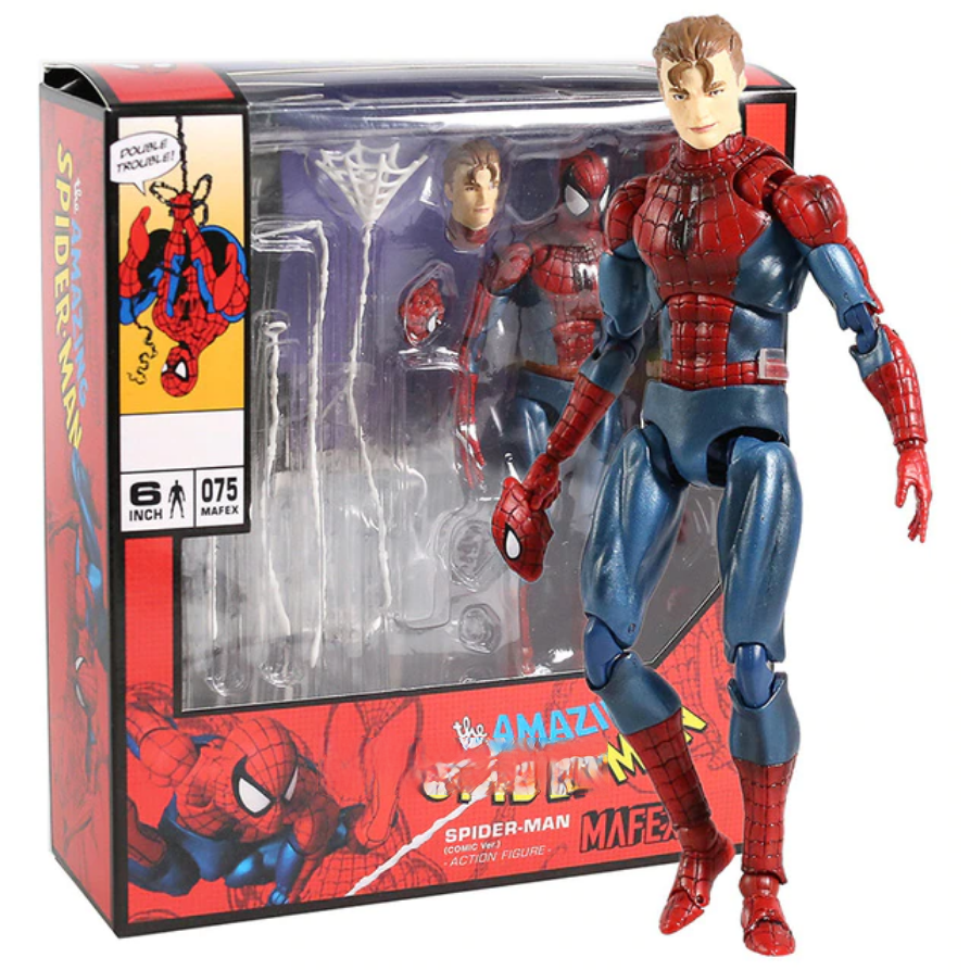 Spider Man 075 Spiderman Mafex Figura Avengers Marvel Muñeco