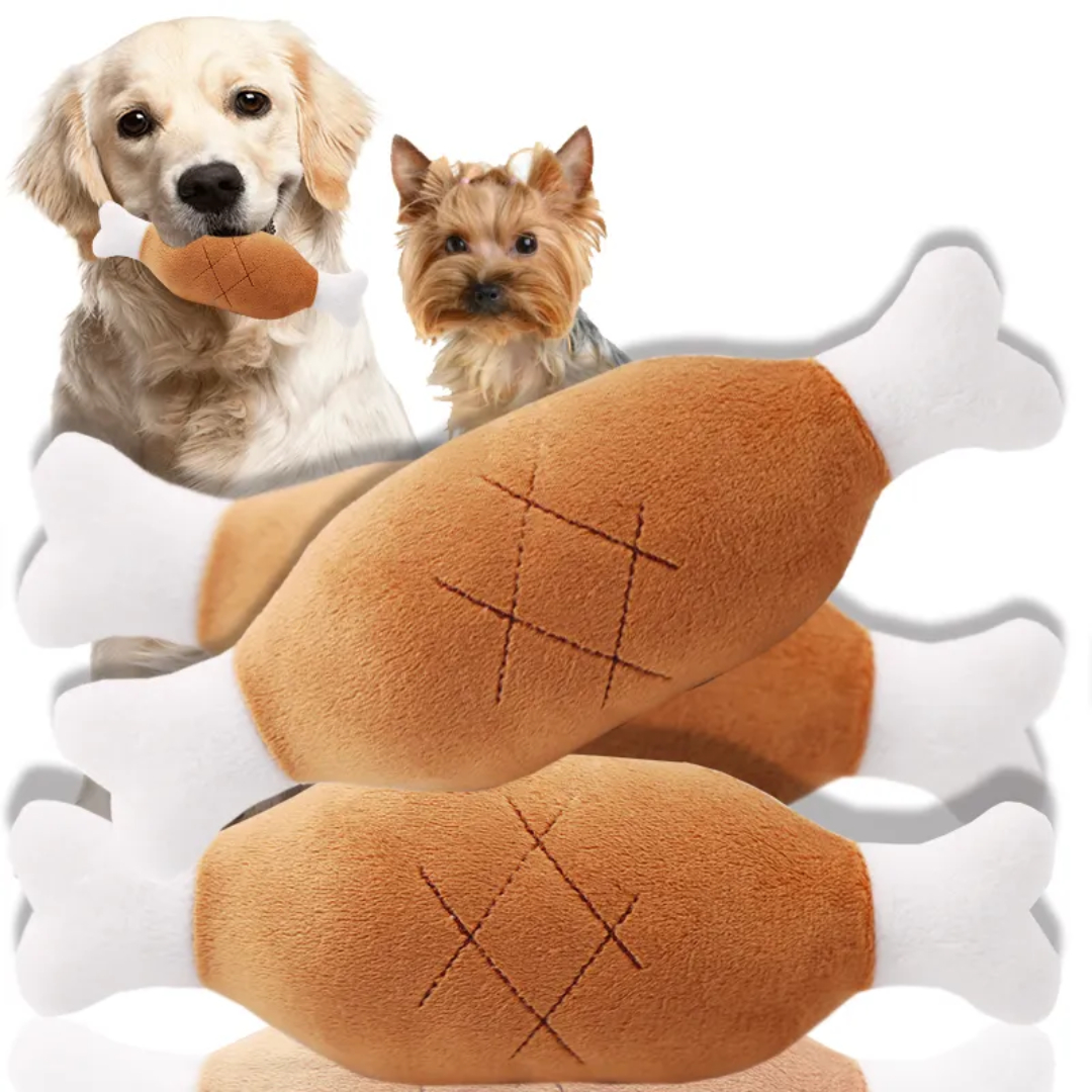 Set de 2 Juguetes de Felpa para Mascota, Juguete Chirriante para perros 