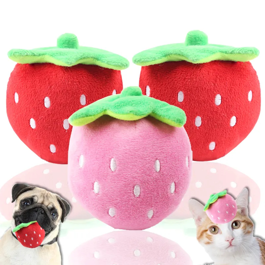 Set de 2 Juguetes de Felpa para Mascota, Juguete Chirriante para perros 
