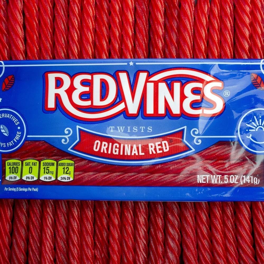 Dulces Red Vines Twists Original Red 142g / 5oz Fat Free