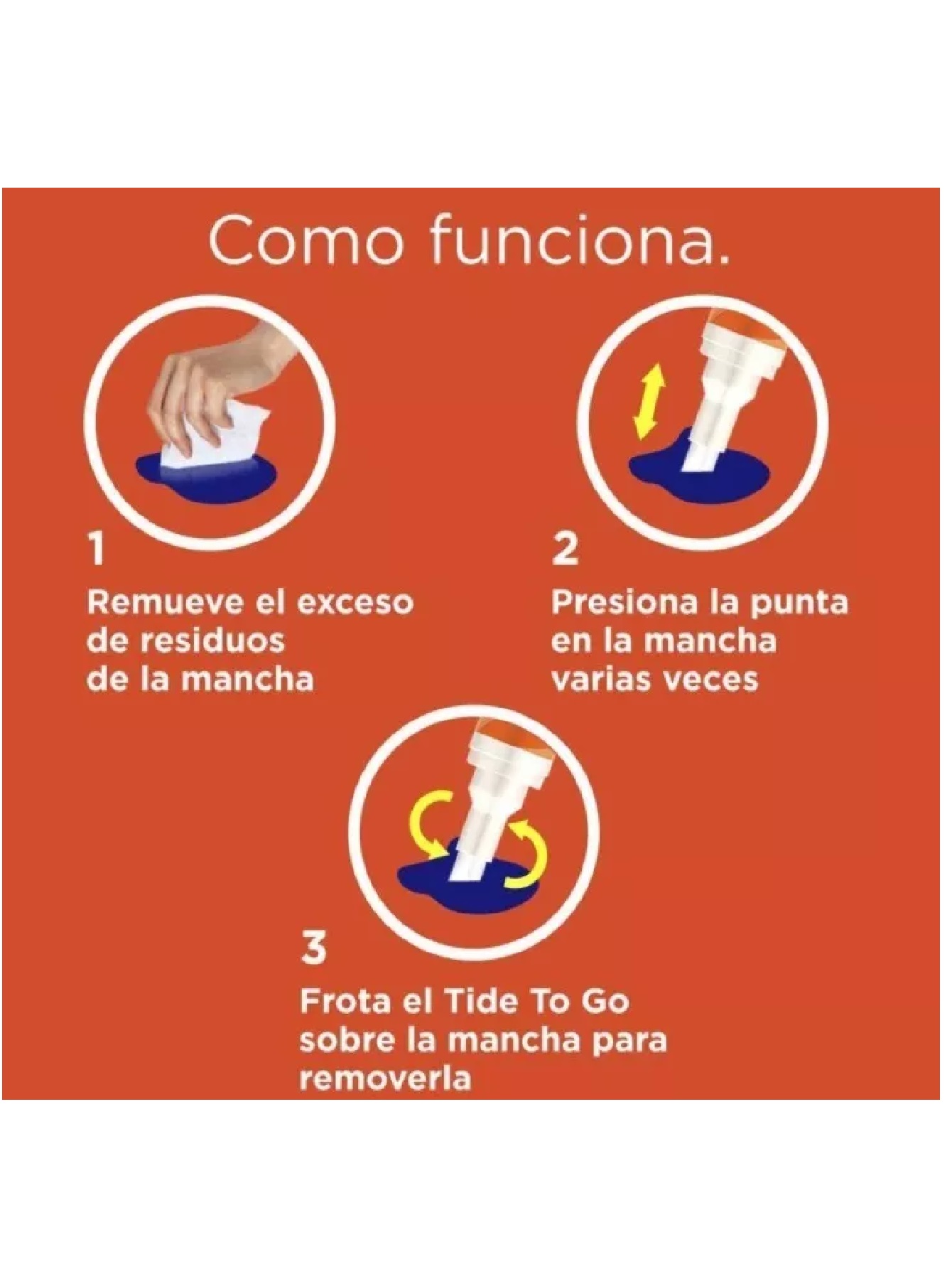 Tide To Go Lapiz Quitamanchas Instantáneo Removedor 10ml