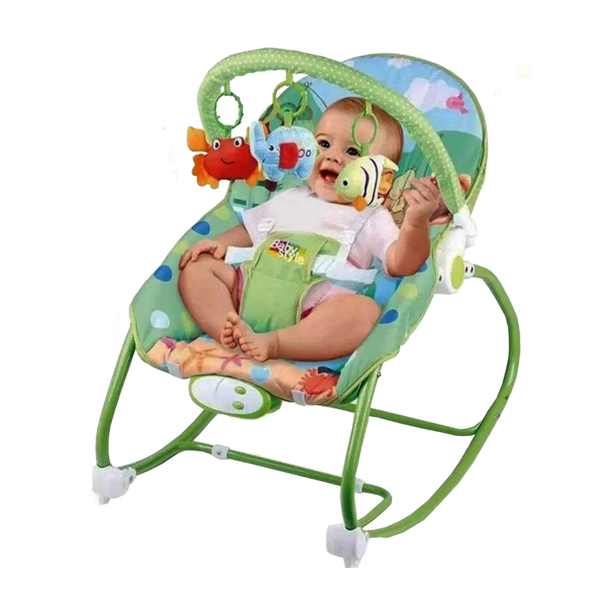 Silla Para Bebe Bouncer Mecedora Infant to Toddler Rocker Verde.