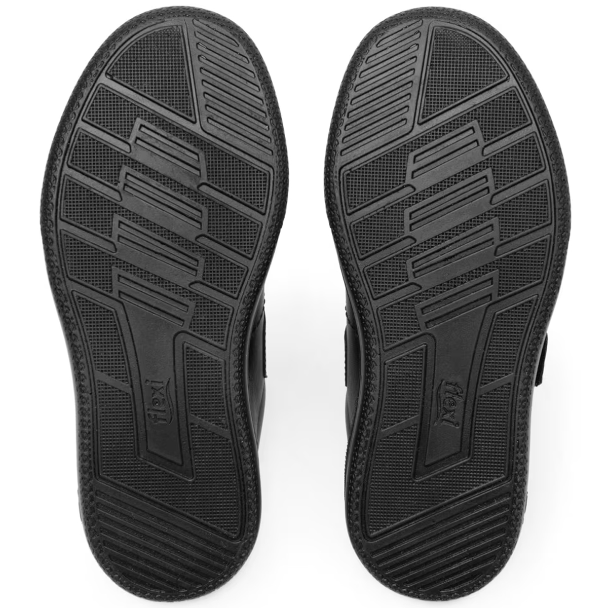 Tenis Escolar Niño Flexi 402013 Negro De Piel Recovery Foam