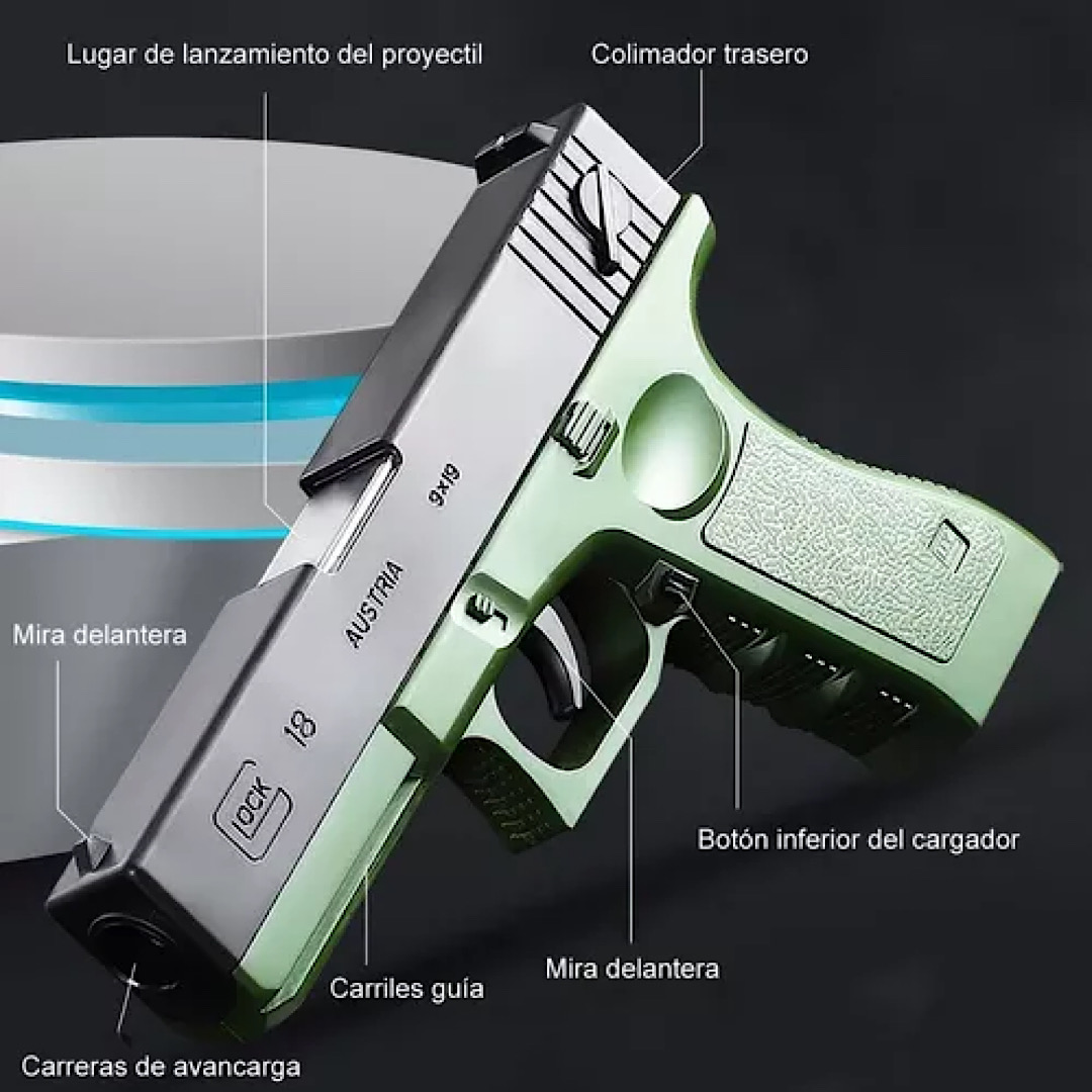 Profesional Pistola Glock De Juguete Para Niños