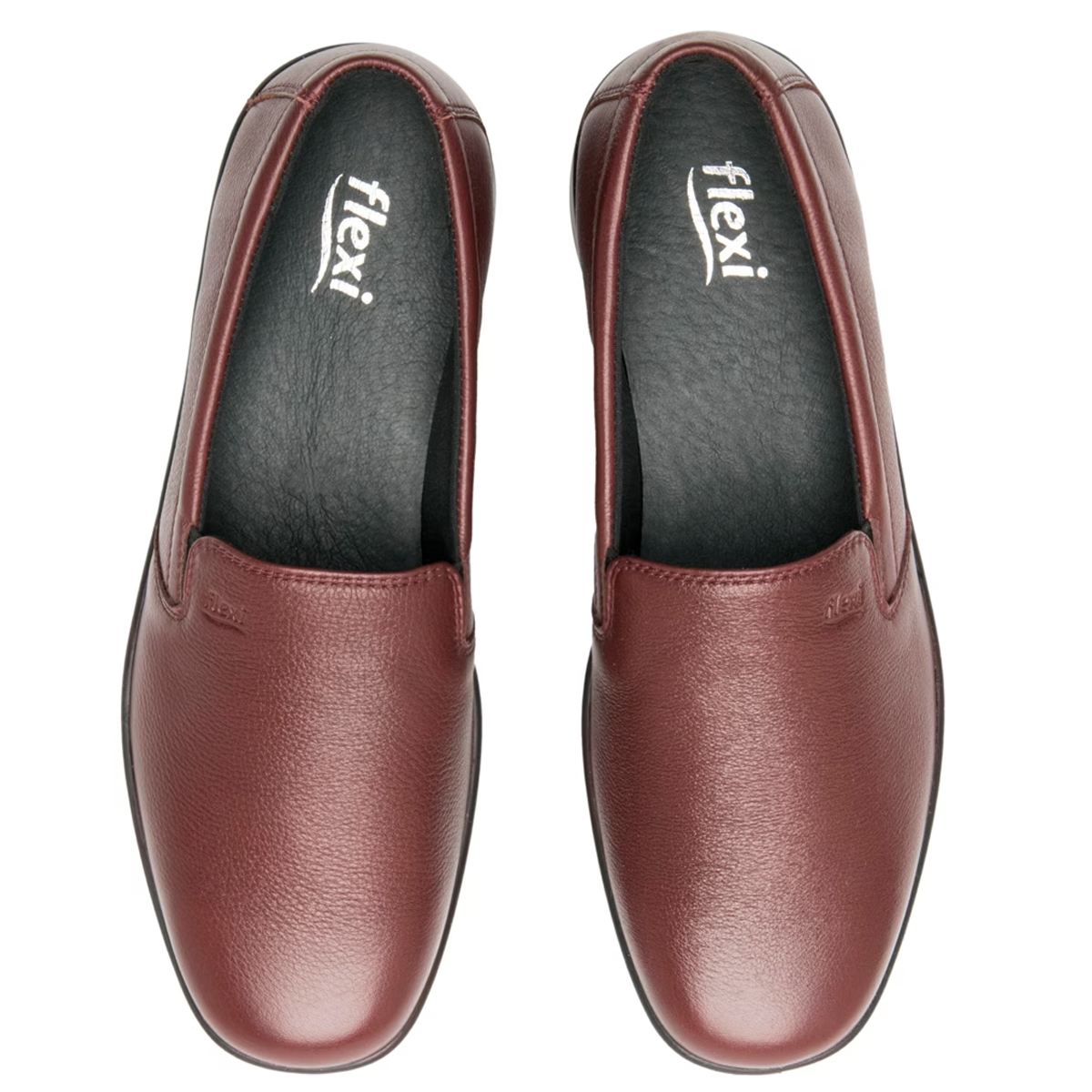 Mocasines Flexi De Mujer 124501 Vino Plantilla Confort Doble