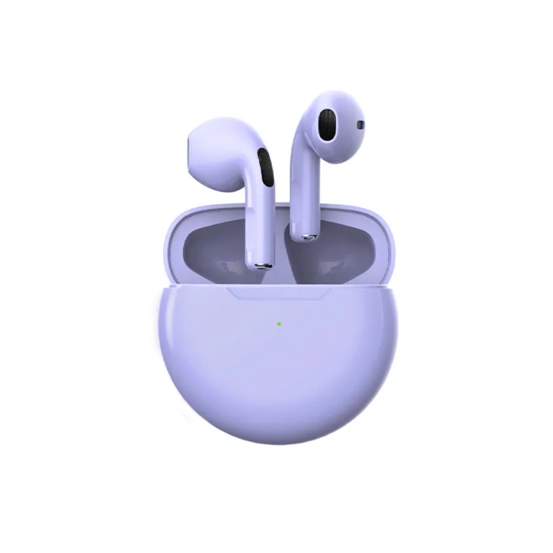 Audífonos Pro 6 Touch Bluetooth 5.1 Color Azul, Auriculares Inalambricos Sonido Estereo Version 5.1 +EDR In- EAR Gamer, Deportivos