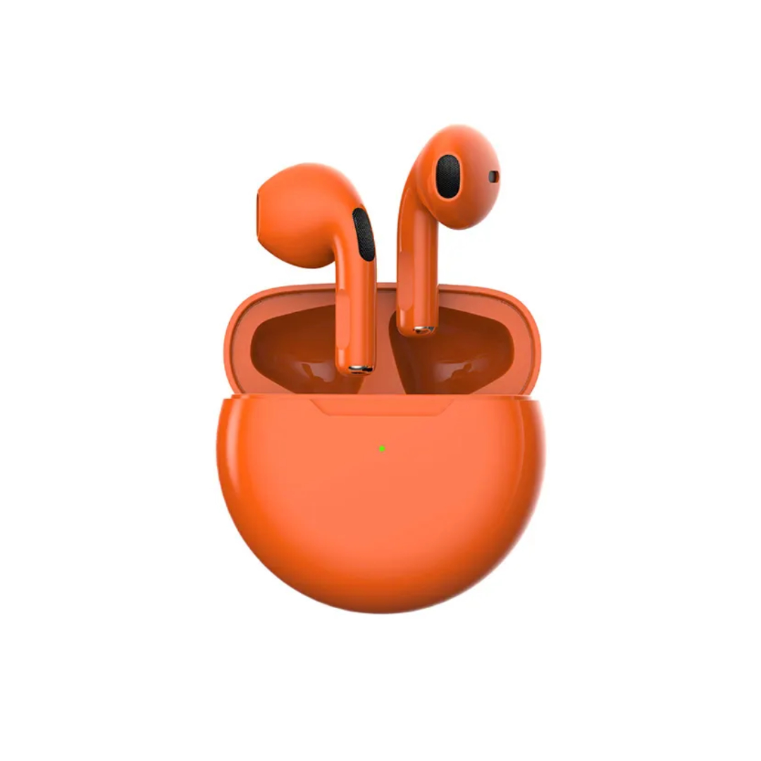 Audífonos Pro 6 Touch Bluetooth 5.1 Color Azul, Auriculares Inalambricos Sonido Estereo Version 5.1 +EDR In- EAR Gamer, Deportivos