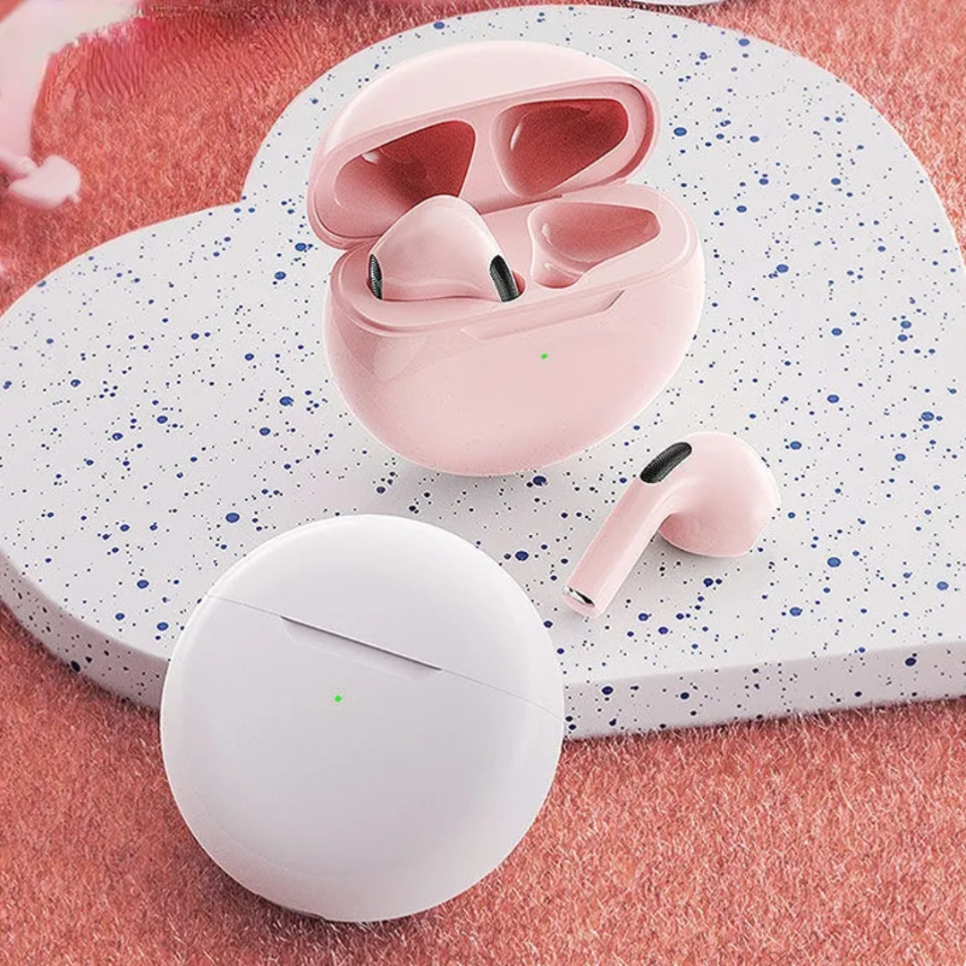 Audífonos Pro 6 Touch Bluetooth 5.1 Color Azul, Auriculares Inalambricos Sonido Estereo Version 5.1 +EDR In- EAR Gamer, Deportivos