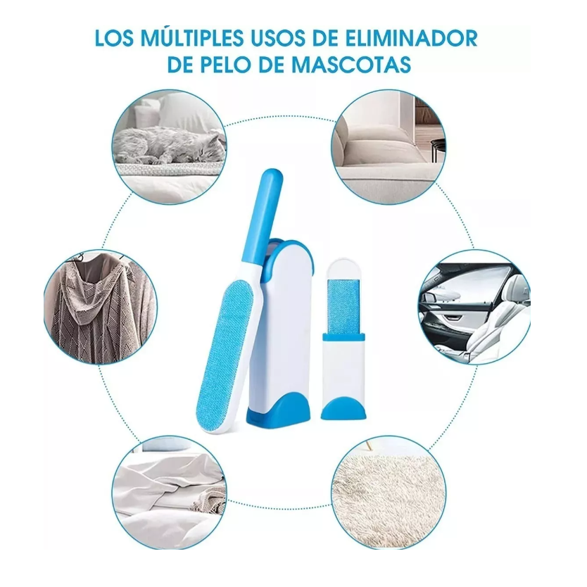 Cepillo Quita Pelo Removedor Pelusa Mascotas Ropa Muebles