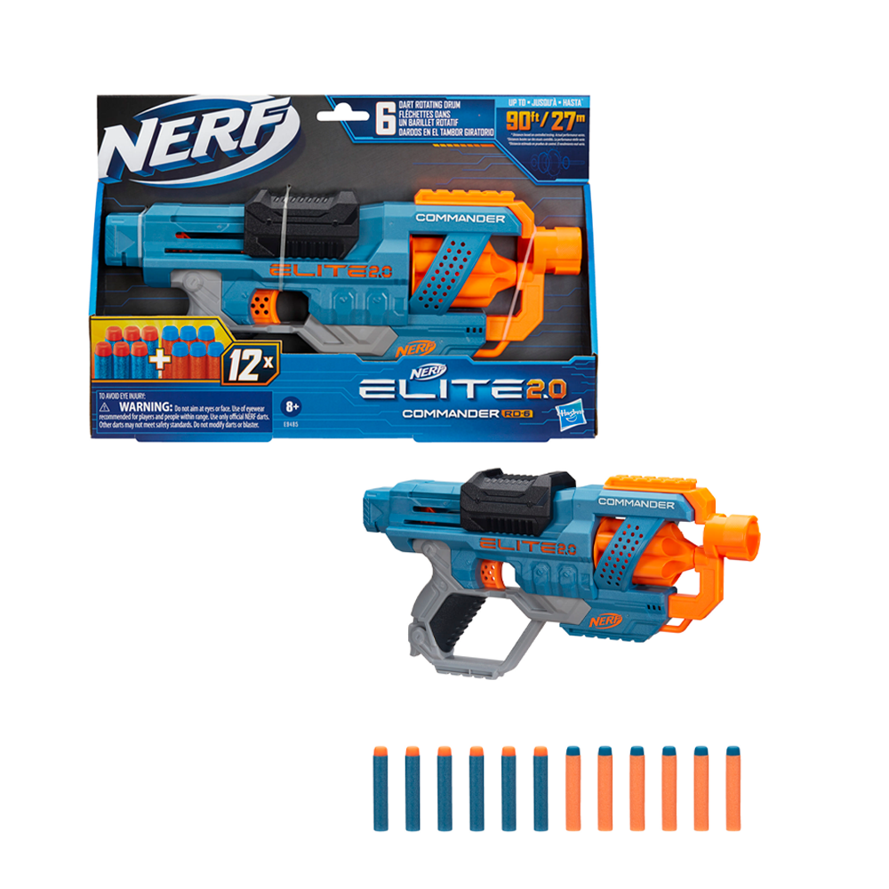 Lanzador Nerf Elite 2.0 Commander RD-6 E9485
