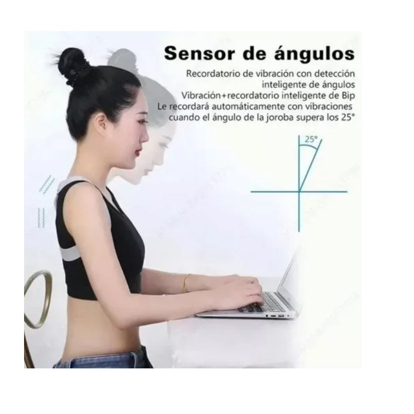 Corrector De Postura Con Recordatorio Inteligente Recargable