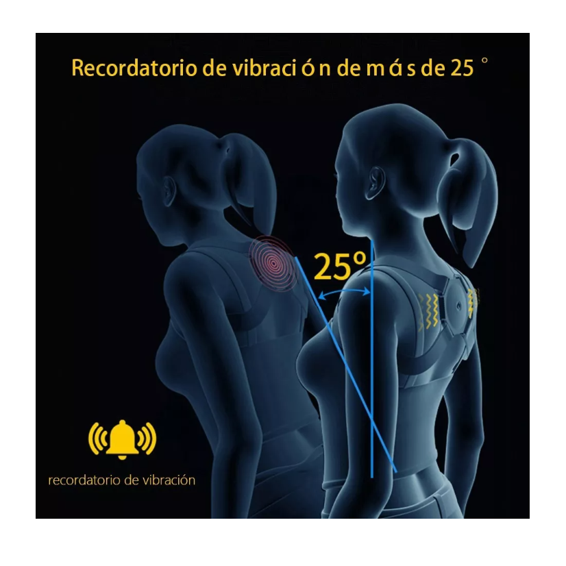 Corrector De Postura Con Recordatorio Inteligente Recargable