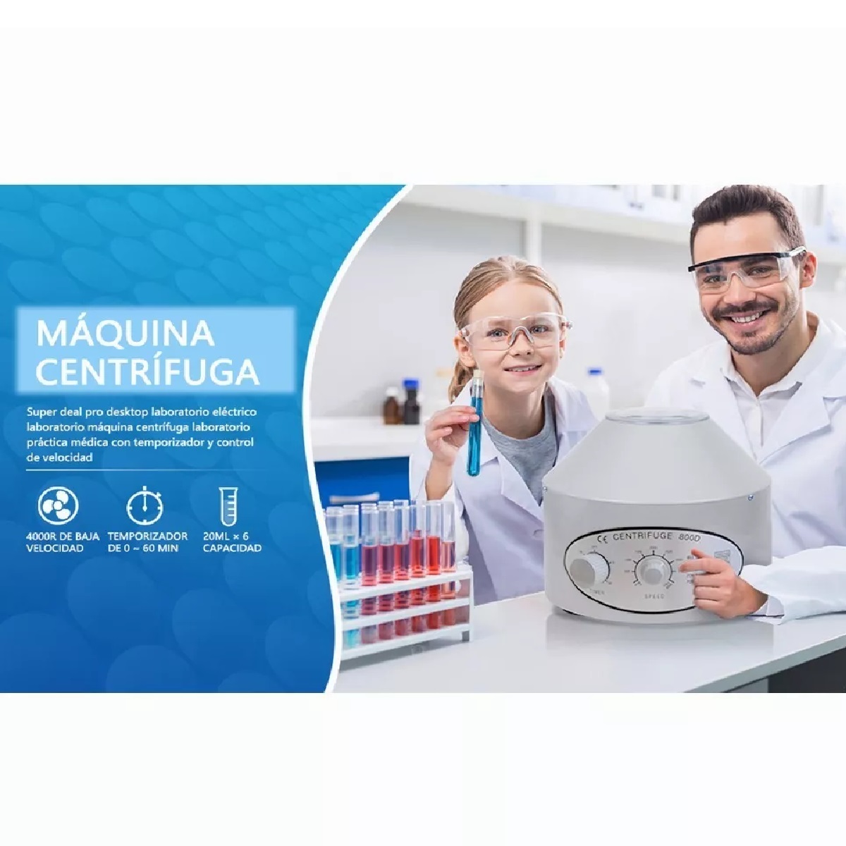 Máquina Centrifugadora Prp A 4000rpm Para Laboratorio