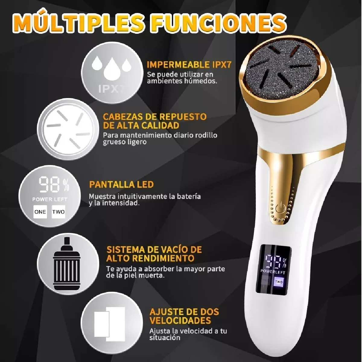 Removedor De Callos Eléctrico Para Pies Máquinas Exfoliador