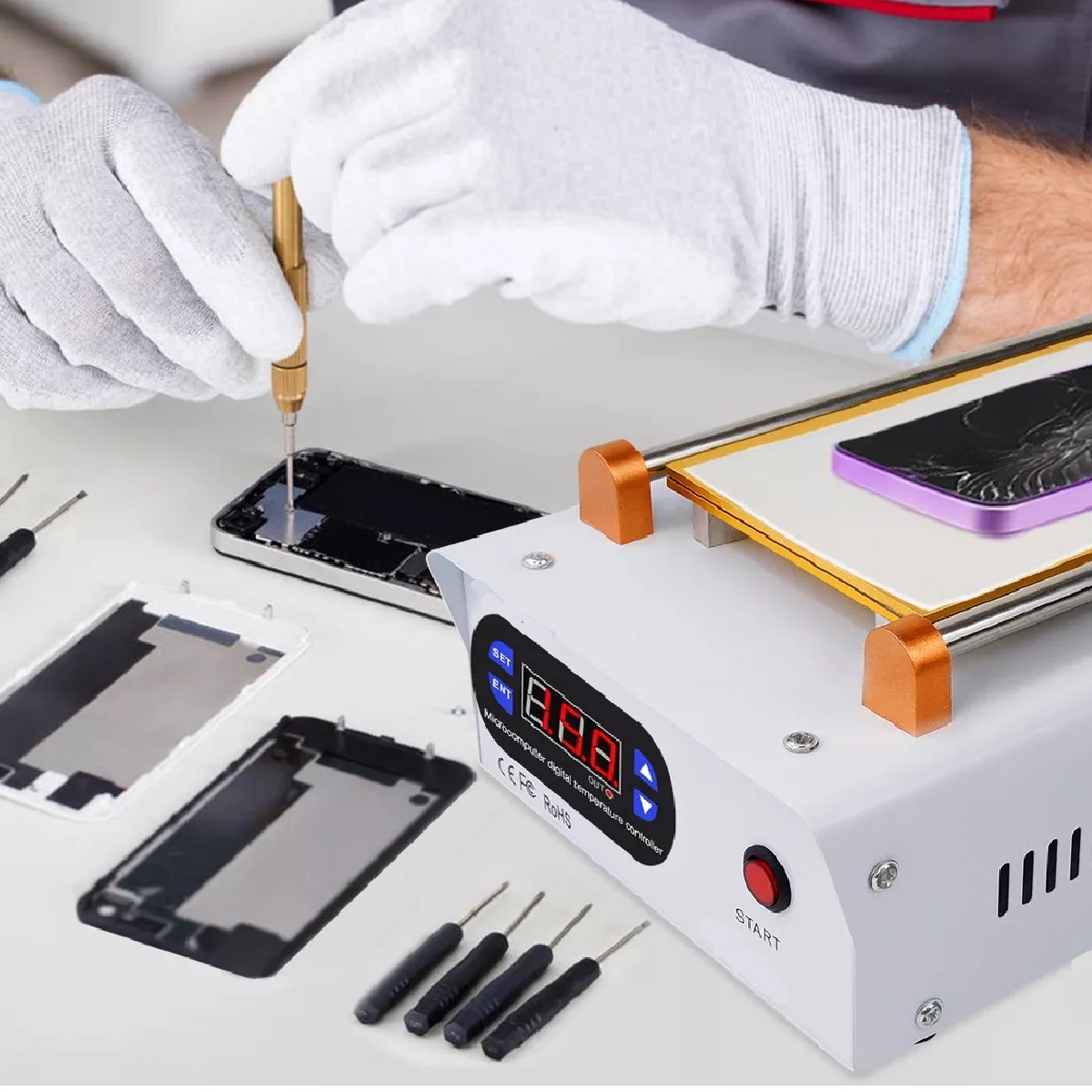 Máquina Plancha Separadora De Pantalla Lcd Celulares 9in