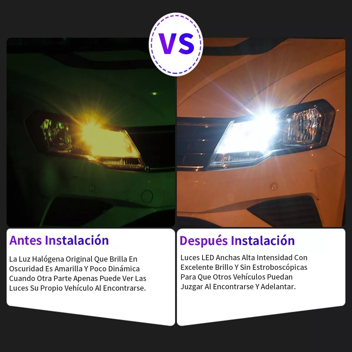 Set 2pz Led Faros T10 Lupa Canbus Pellizco Luz Interior Auto 12v