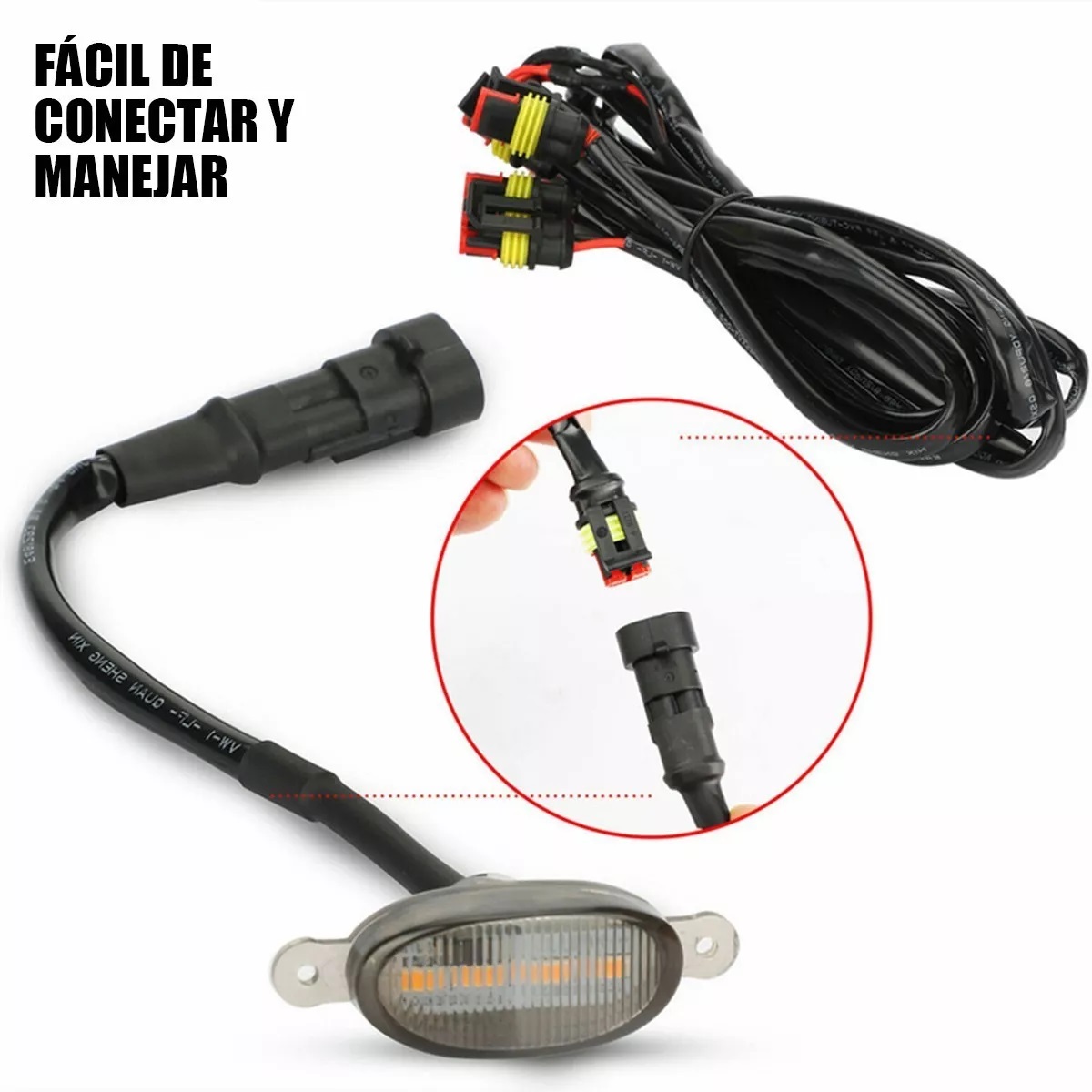 Kits 6 Luces De Parrilla Led Ámbar Para Unversal Automotriz