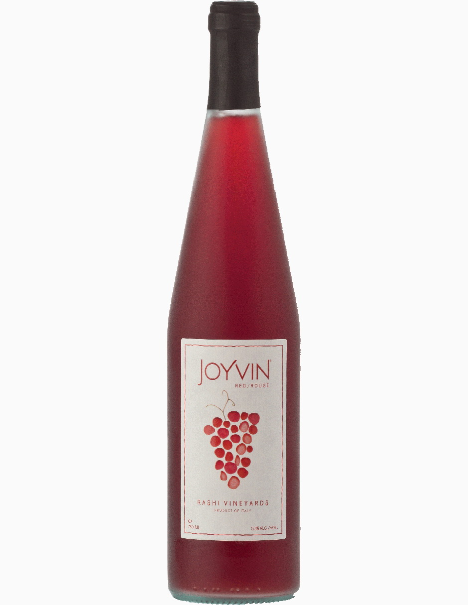 Kit de 3 - Vino Tinto Dulce Kosher Joyvin Red Rashi de 750 ml Italia