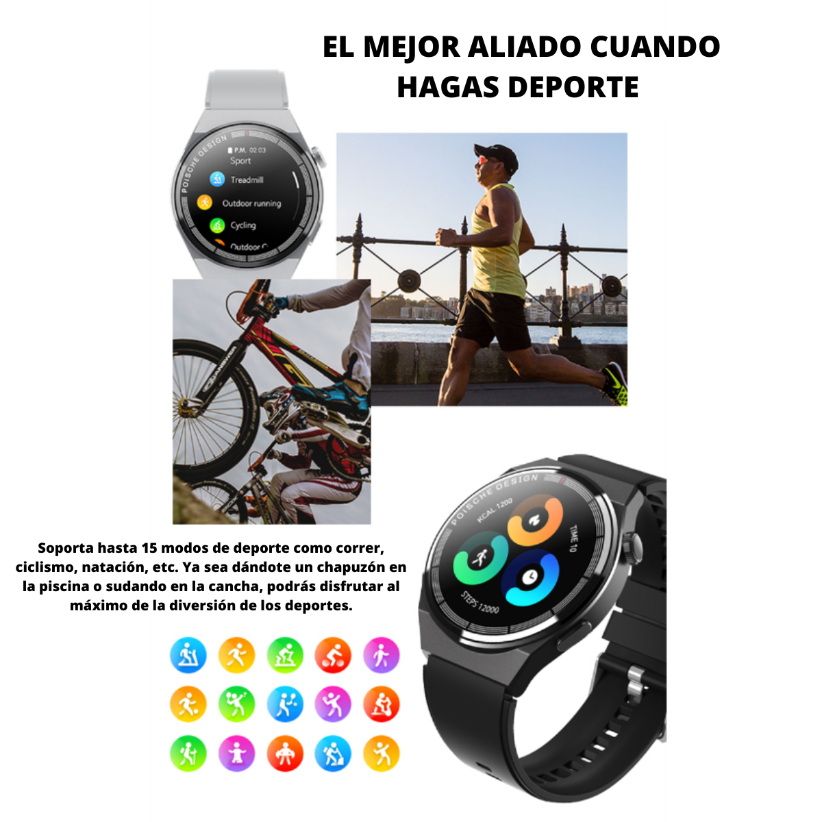Reloj Inteligente Smartwatch Gt8 Max Con 2 Correas Color Negro