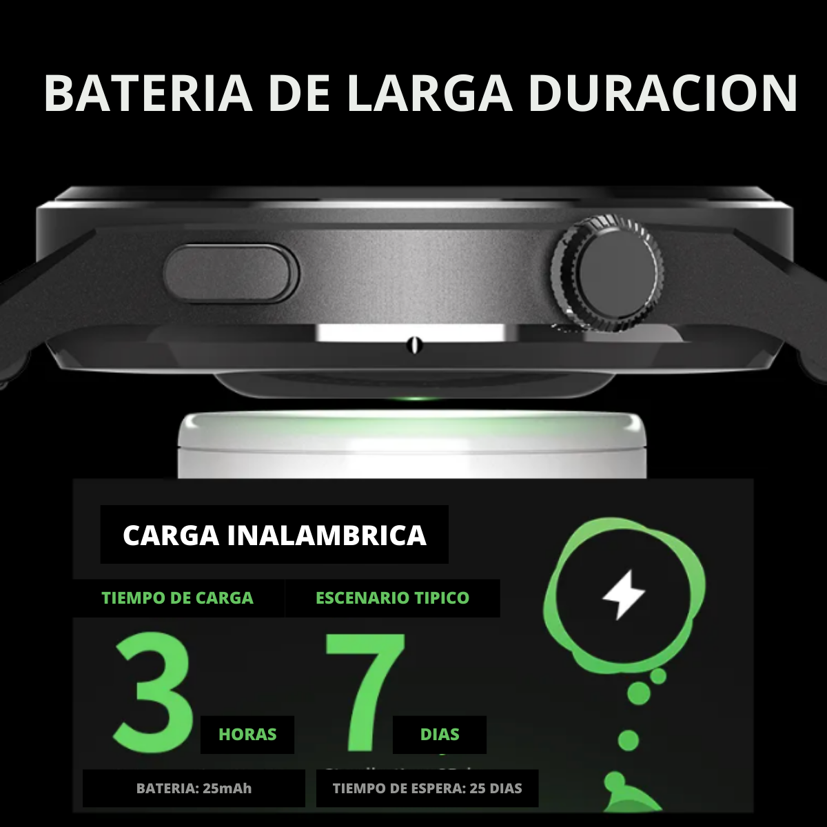 Reloj Inteligente Smartwatch Gt8 Max Con 2 Correas Color Negro