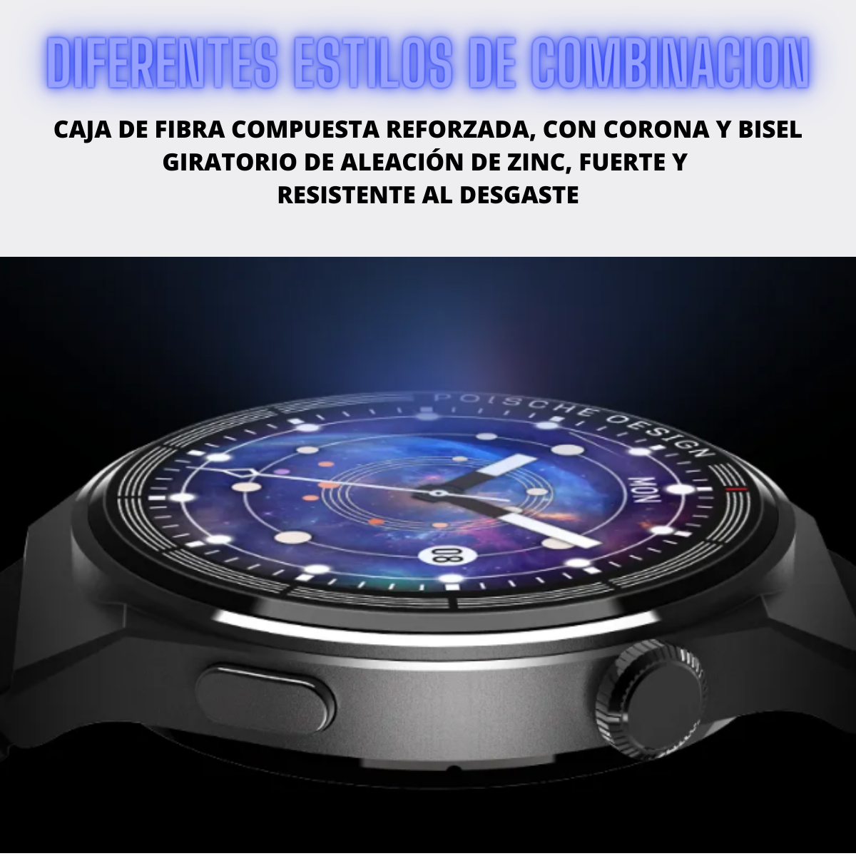 Reloj Inteligente Smartwatch Gt8 Max Con 2 Correas Color Negro