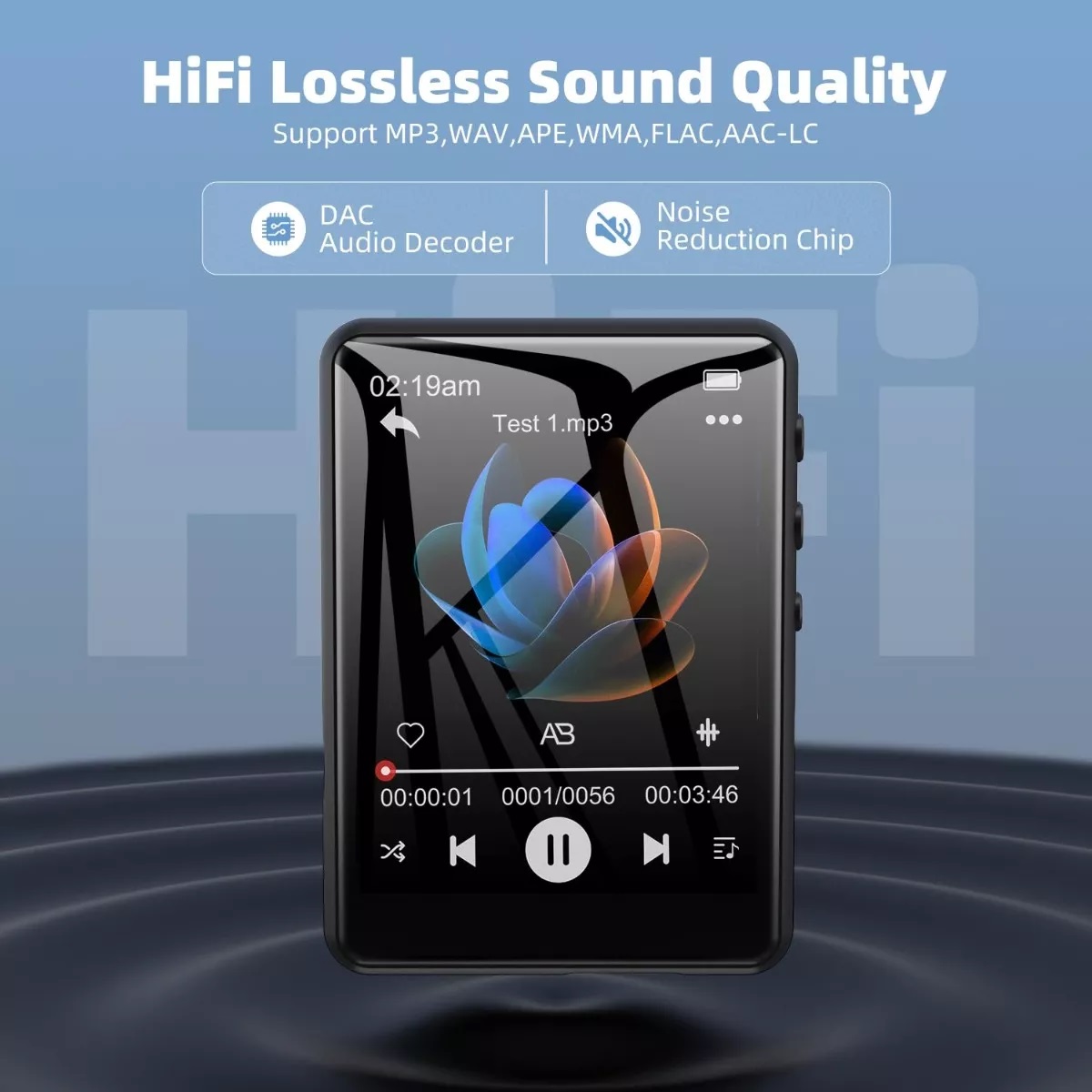 Reproductor Música Portátil Mp3 Mp4 Bluetooth Pantalla Tácti