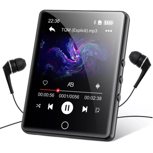 Reproductor Música Portátil Mp3 Mp4 Bluetooth Pantalla Tácti