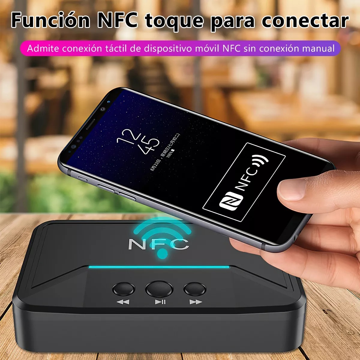 Bluetooth5.0 Transmisor/receptor Audio Estéreo Adaptador