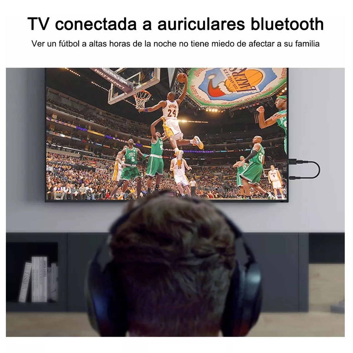 Adaptador Bluetooth 5.0 Usb 2 En 1 Para Pc/tv/auto/hogar