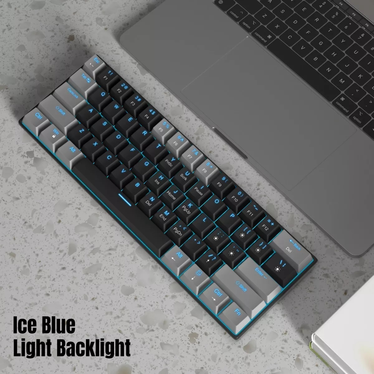 Teclado Gamer Desmontable Ingles Us Con Luz Negro