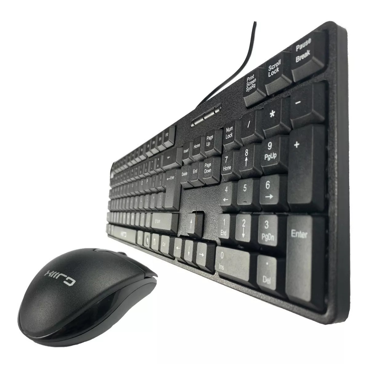 Teclado Oficina En Español, Con Ñ , Uso Rudo, Mouse