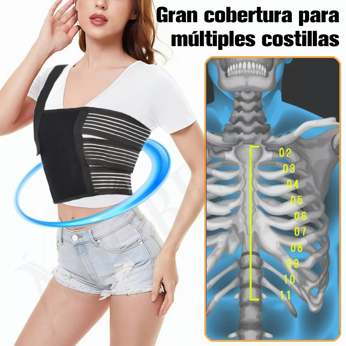 Faja Costal Cinturon Para Costilla Comoda Elastica Universal