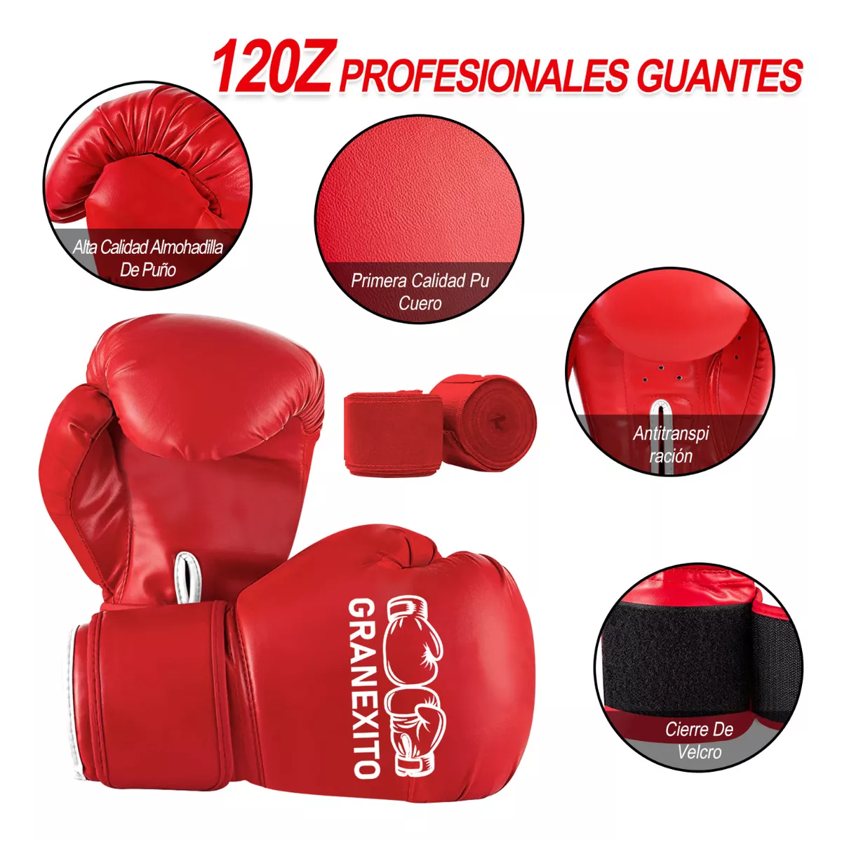 Kit Saco Bolsa Boxeo 1.2m Deportivo Costal De Boxeo Piel Premium