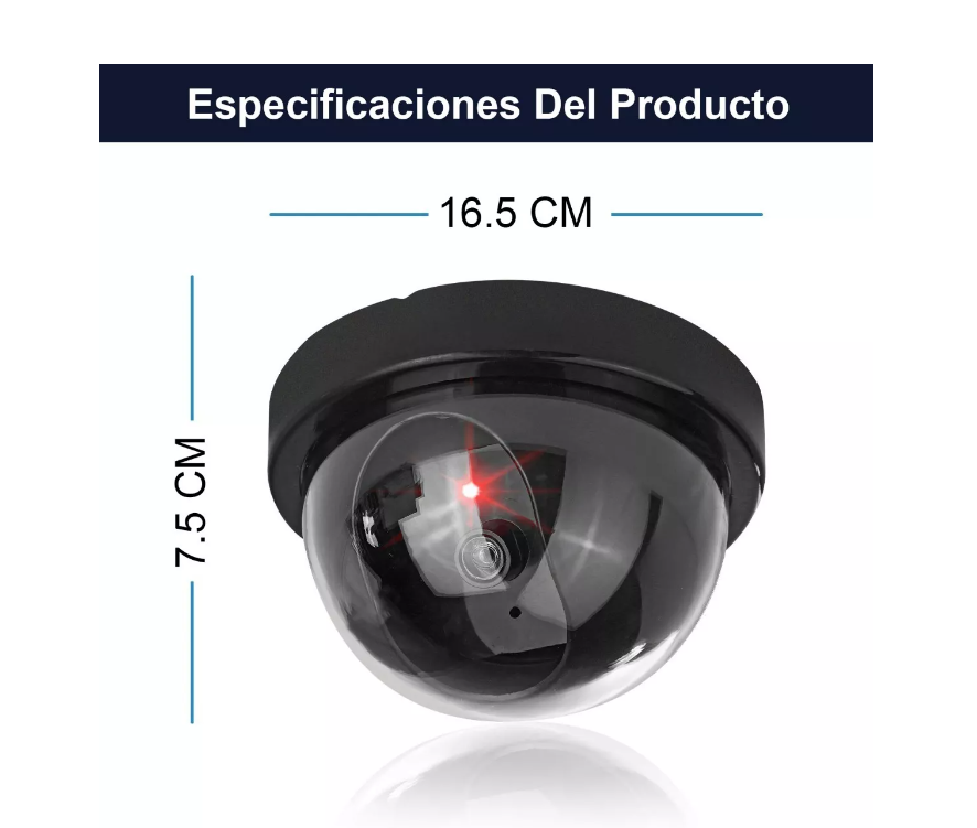 Camara Falsa Domo Inalambrica Seguridad Vigilancia Fake