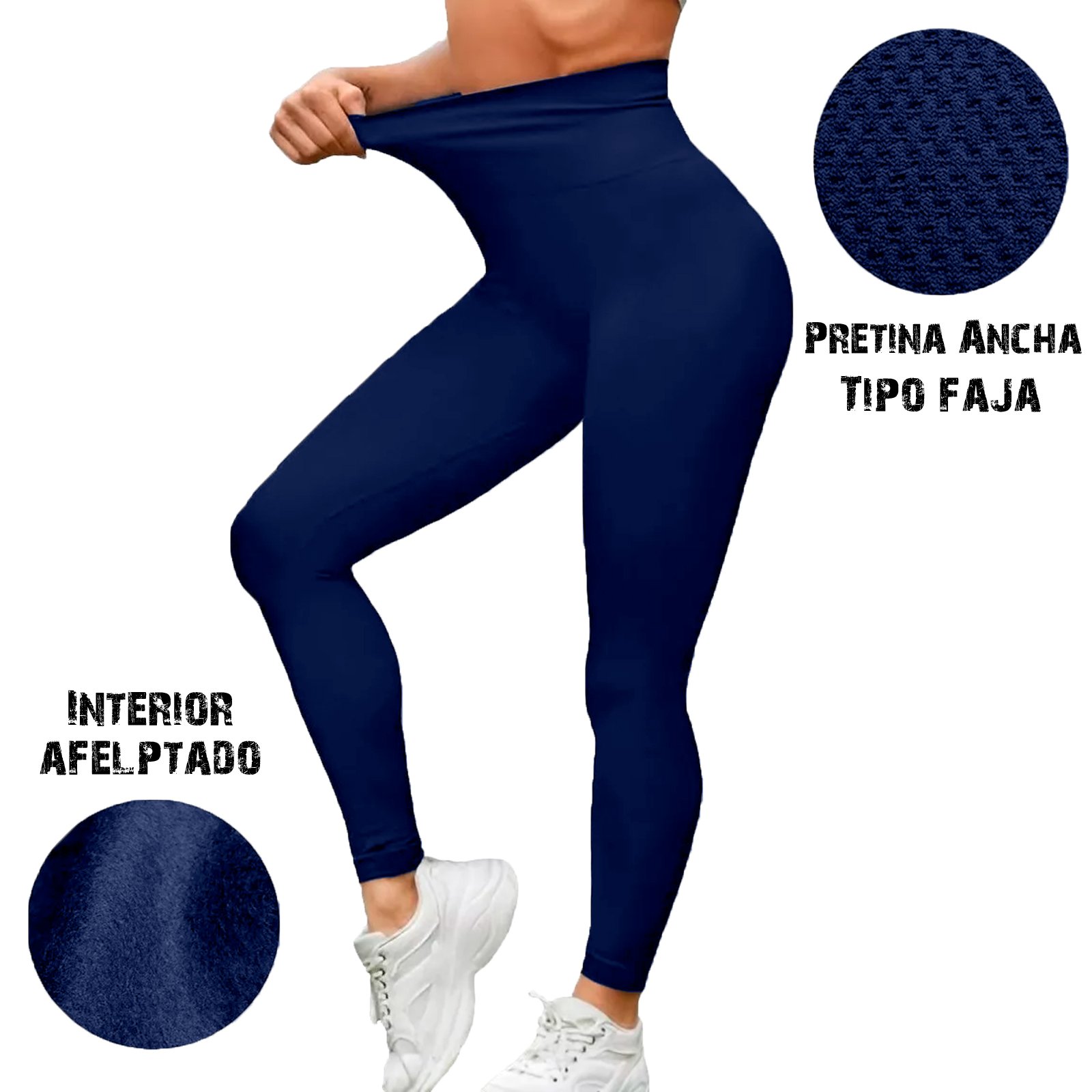 Women's leggings NOX Malla Mujer Pro W - azul/marino, Tennis Zone