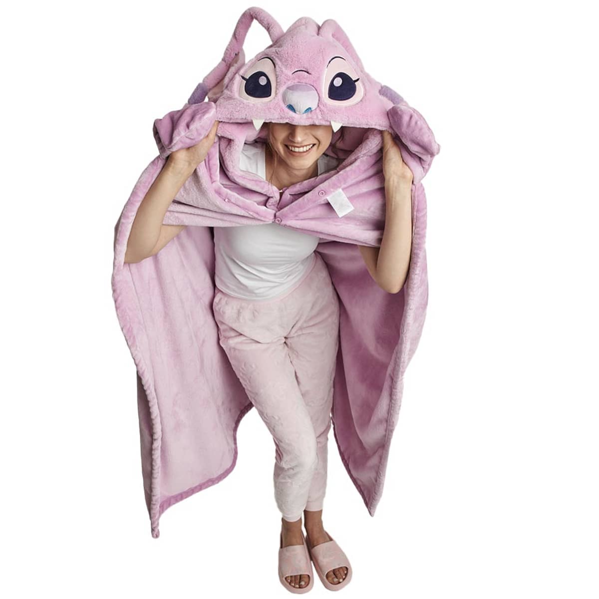 Bata de descanso de Disney, color rosa, de Angel, personaje de Lilo y Stitch, mod. 1091540