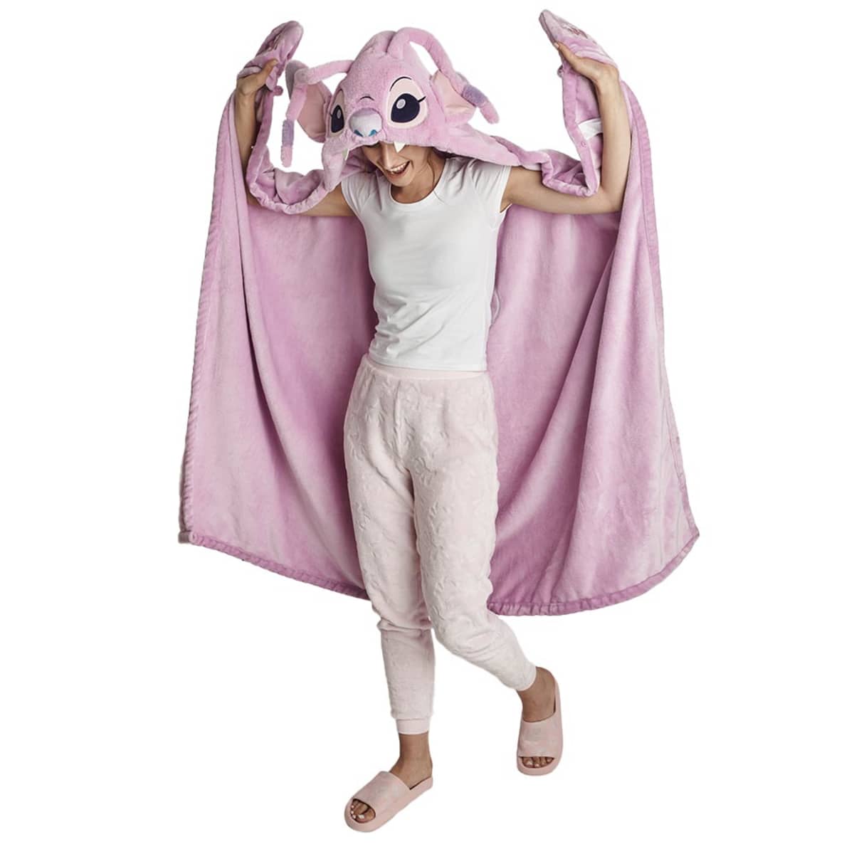 Bata de descanso de Disney, color rosa, de Angel, personaje de Lilo y Stitch, mod. 1091540